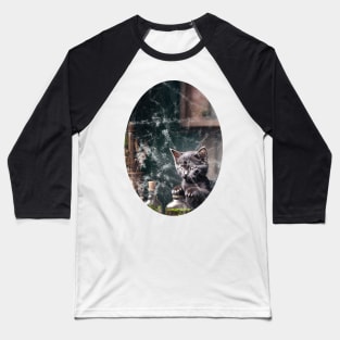 Kittens At Work - Distressed Baseball T-Shirt